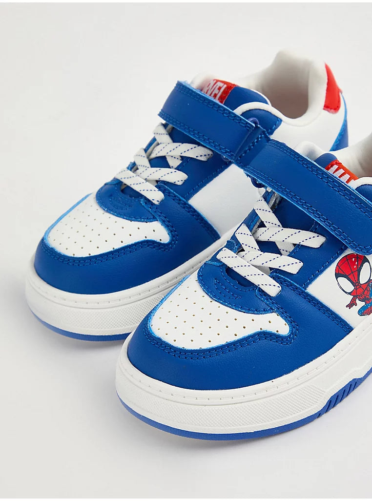 George Marvel Spider-Man Blue Light Up Trainers