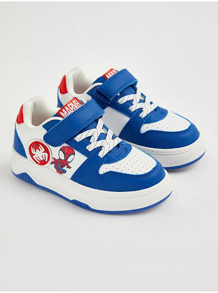 George Marvel Spider-Man Blue Light Up Trainers
