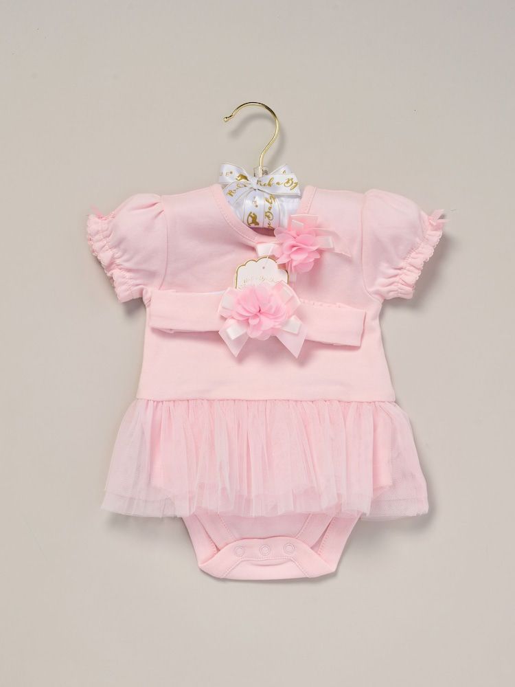 Rock-A-Bye Baby Boutique Pink Rose Ribbon