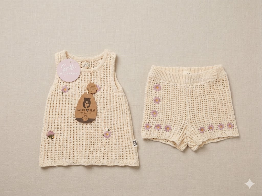 Rabbit + Bear Organic. 2 piece set